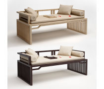 双人罗汉床 竹韵雅致，自然与舒适的完美融合